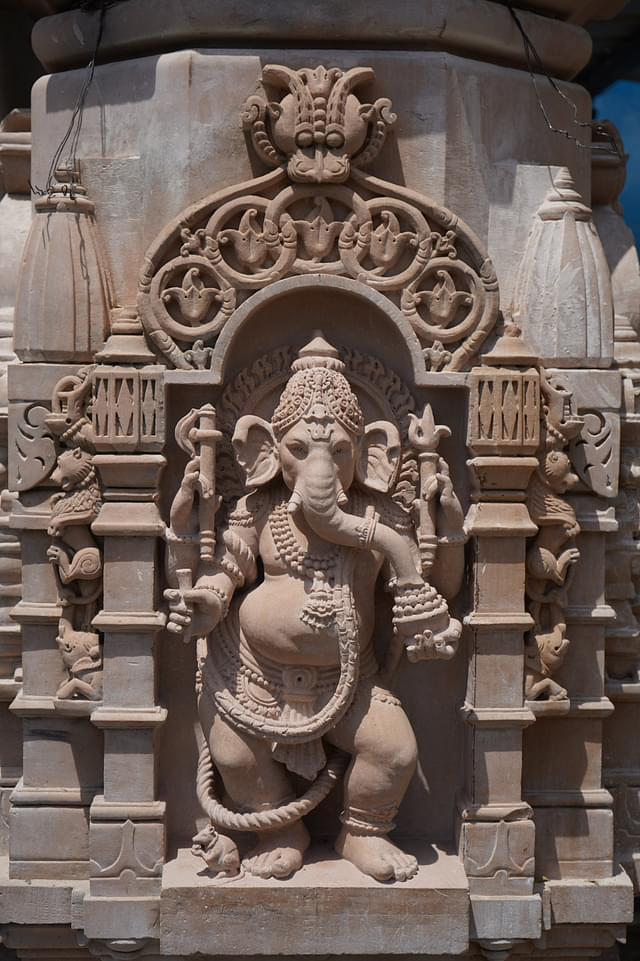 The Ganesha carving on the pillars (Photo: Shri Ram Janmabhoomi Teerth Kshetra)