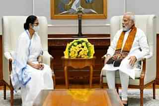 West Bengal Chief Minister Mamata Banerjee And Prime Minister Narendra Modi.