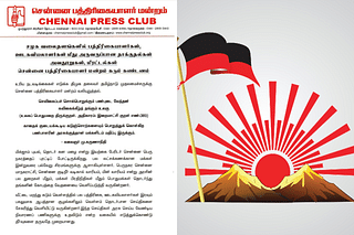 Chennai Press Club statement condemning threats by DMK members