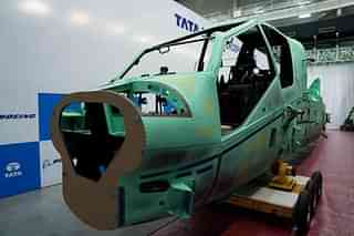 A fuselage of AH-64 Apache attack helicopter.