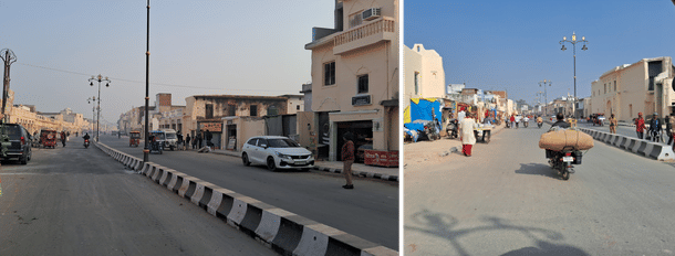 The new look under construction of the 14 km Ram Path.