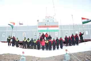Independence Day celebrations at Maitri Station, Antarctica, in August 2022 (Photo: NCPOR/Goa)