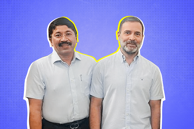 Dayanidhi Maran (L) and Rahul Gandhi.