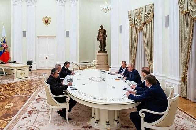 External Affairs Minister S Jaishankar with Russian President Vladimir Putin.