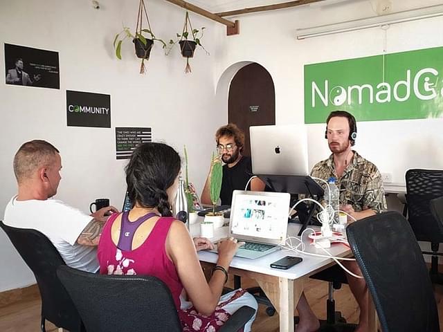 Workspace for Digital Nomads at NomadGao which is present in Goa and Himachal Pradesh. (Photo Credit: NomadGao)
