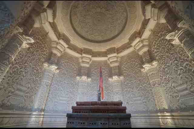 The Garbhagriha, where the idol of Shri Ram Lalla will be placed. 