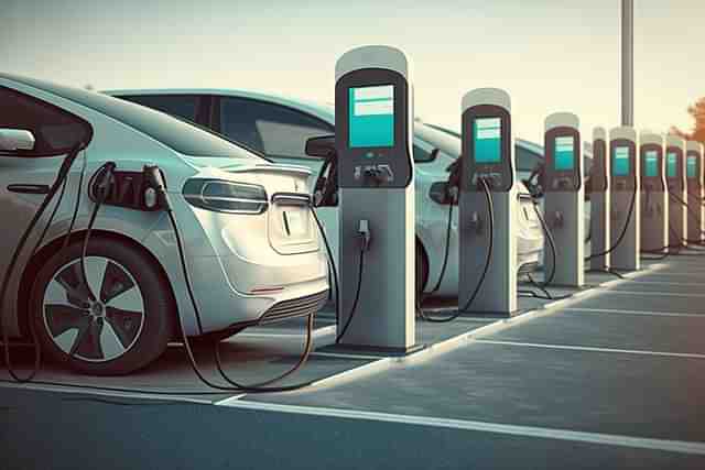 Currently, there are 5,293 EV charging stations on national highways. (Representative Image)