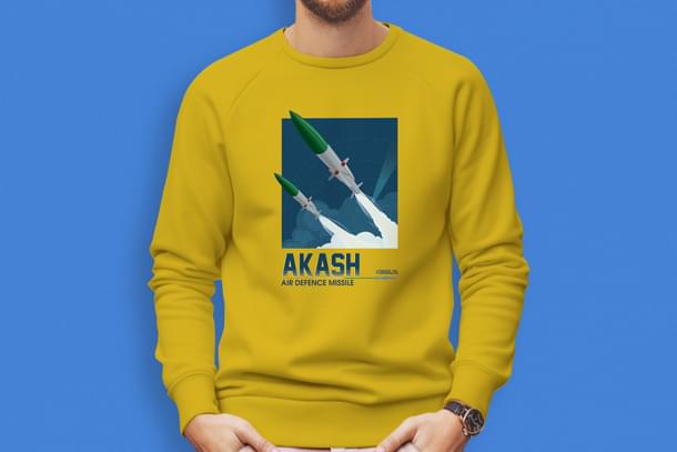 Akash Air Defence Missile Tees