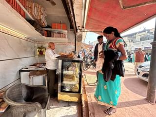 Bajrang Prasad Gupta at his shop's counter