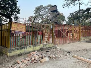The gate leading to Ram Janmabhoomi from Dharkar's house has been locked for years