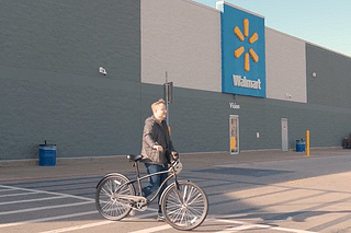 A Hero Ecotech-made bicycle outside Walmart