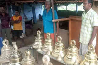 For the construction of the Ram Mandir in Ayodhya, a total of 42 bells, meticulously crafted in Namakkal district, were sent to Bengaluru.