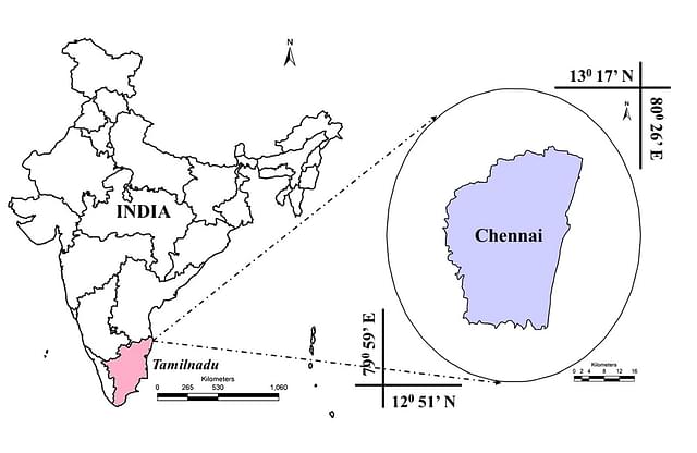 Chennai on India map (IJCRT)