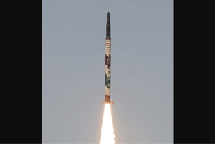 Agni-1 Ballistic nuclear weapons-capable missile.