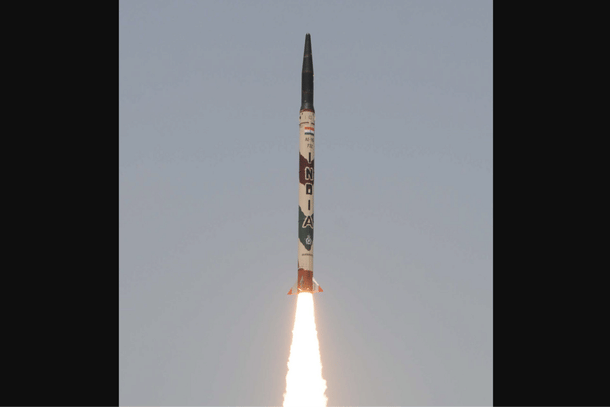 Agni-1 Ballistic nuclear weapons-capable missile.