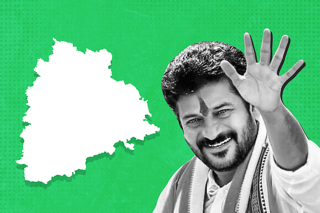 Revanth Reddy is leading from Kamareddy against CM K Chandrashekar Rao.