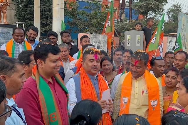 Leader of Opposition in West Bengal Assembly, Suvendu Adhikari, campaigning in Chhattisgarh (Twitter)