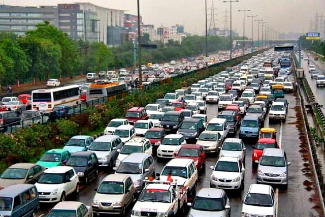 Traffic in Bengaluru.