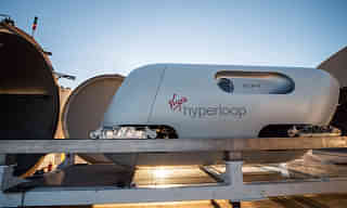 Then-Virgin Hyperloop One’s test track in Las Vegas, Nevada