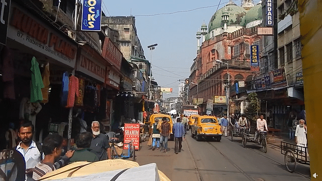 Rabindra Sarani in central Kolkata where Lalit Jha stayed for four years
