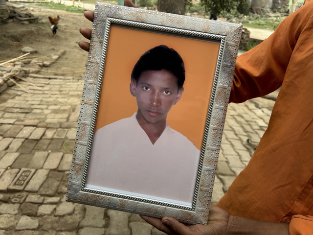 A portrait of Rajendra Dharkar