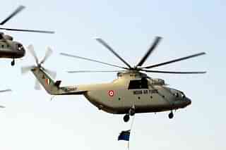 Mi-26 of the Indian Air Force during the Air Force Day flypast in 2002.