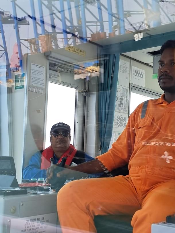 Berthing in process.