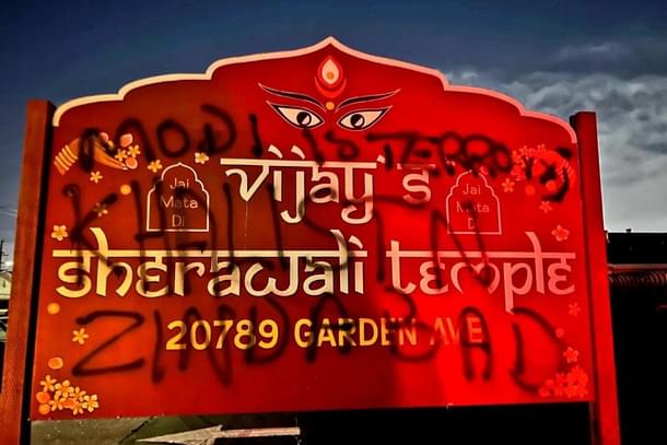 Hindu temple in California was vandalised