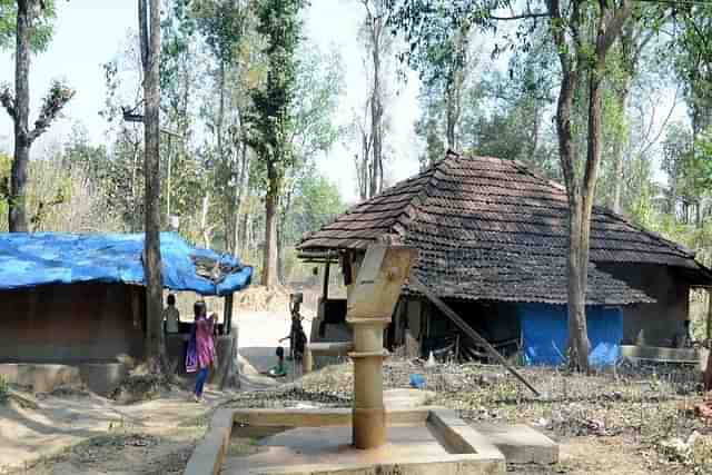 A tribal house. (The Hindu)