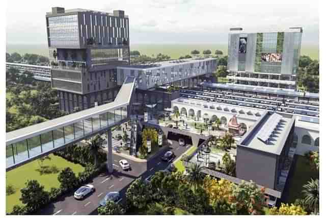 Proposed redevelopment plan of Subzi Mandi Station, Delhi. 