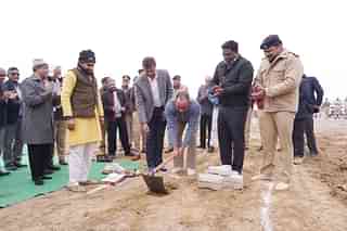 Foundation being laid for eight-storey building in Duhai Depot for security wing