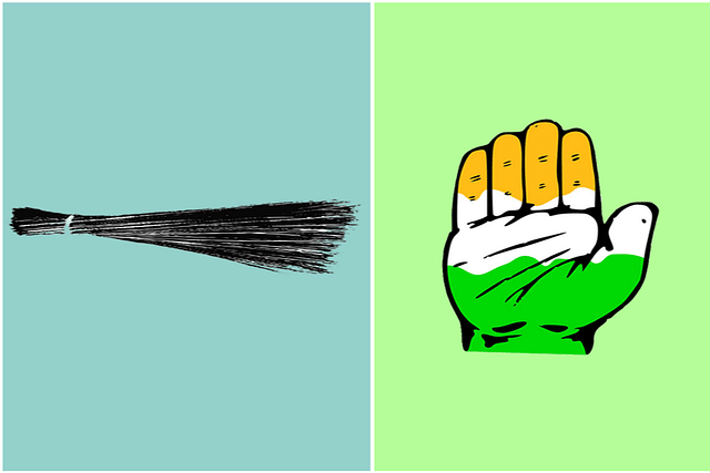 AAP and Congress election symbols