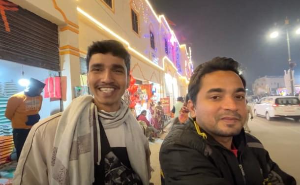 Pranay Niwate (left) and Raj from Mumbai