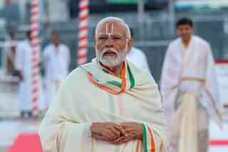 PM Modi at the Venkateswara Swamy Temple in Tirumala, Andhra Pradesh. 