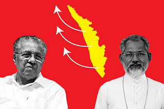 CM Pinarayi Vijayan (L) and Archbishop Joseph Perumthottam (R).