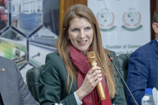 British High Commissioner to Pakistan Jane Marriott in PoK (Pic Via Twitter)