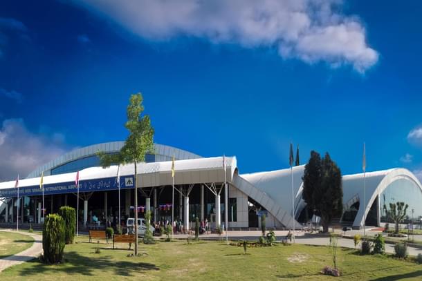 The Srinagar Airport.