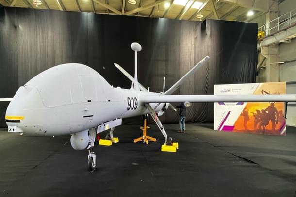 Adani-Defence Drishti 10 Starliner unmanned aerial vehicle for Indian Navy.