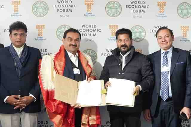 Gautam Adani with Telangana CM Revanth Reddy