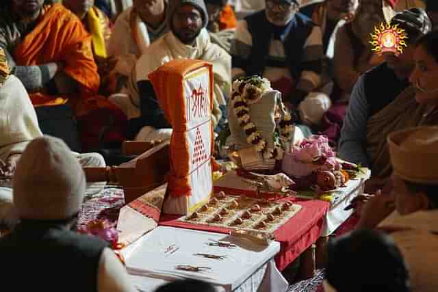 Rituals being performed at Ram Mandir ahead of inaguaration.