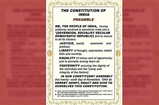 Preamble of the Indian Constitution. (Representative image)
