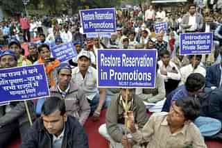 People from the SC, ST community protesting for reservation in promotions. (Representative Image)