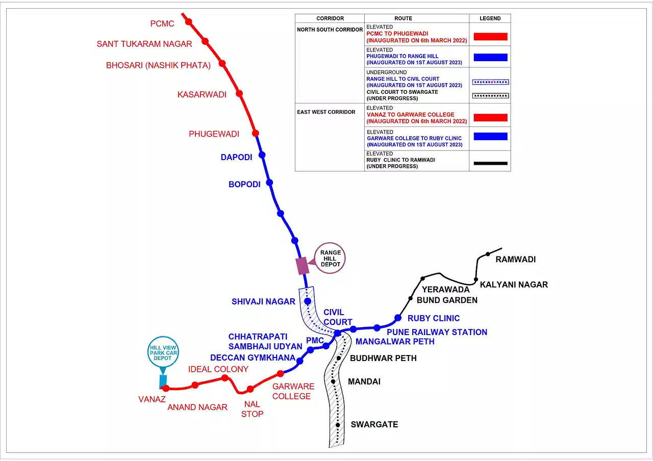 Pune Metro Route Map