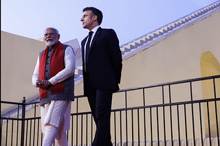 PM Modi with French President Macron