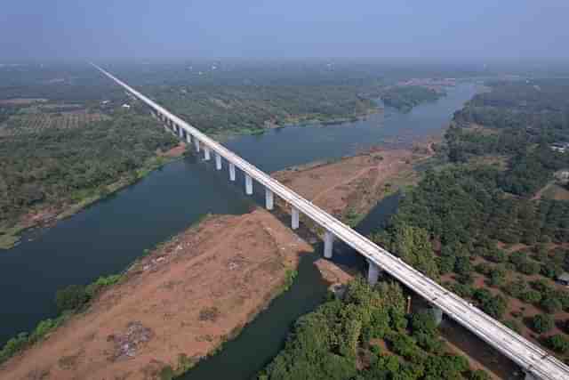 The bridge over the Auranga river for the bullet train