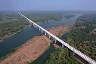 The bridge over the Auranga river for the bullet train