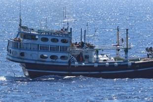 Photo of rescued Fishing Vessel posted by Indian Navy