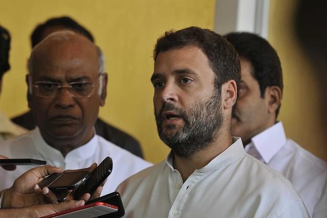 Congress President Mallikarjun Kharge and Wayanad Lok Sabha MP Rahul Gandhi. (Sonu Mehta/Hindustan Times via Getty Images)