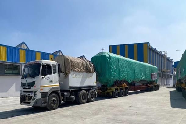 The driverless metro train prototype arrives in Bengaluru. (Image via X)