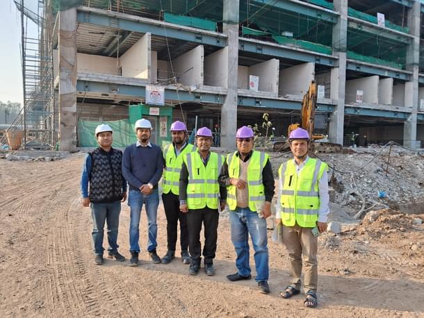 With the on-site team.